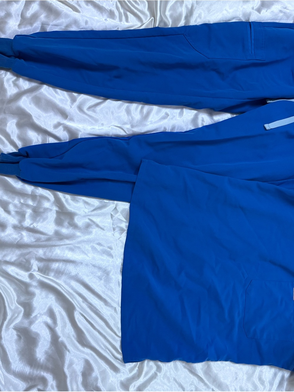 FIGS Royal Blue Scrub Set XS | V-Neck Top & Joggers | Flawed
